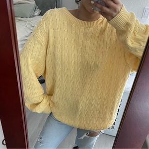 Yellow brandy knit sweater